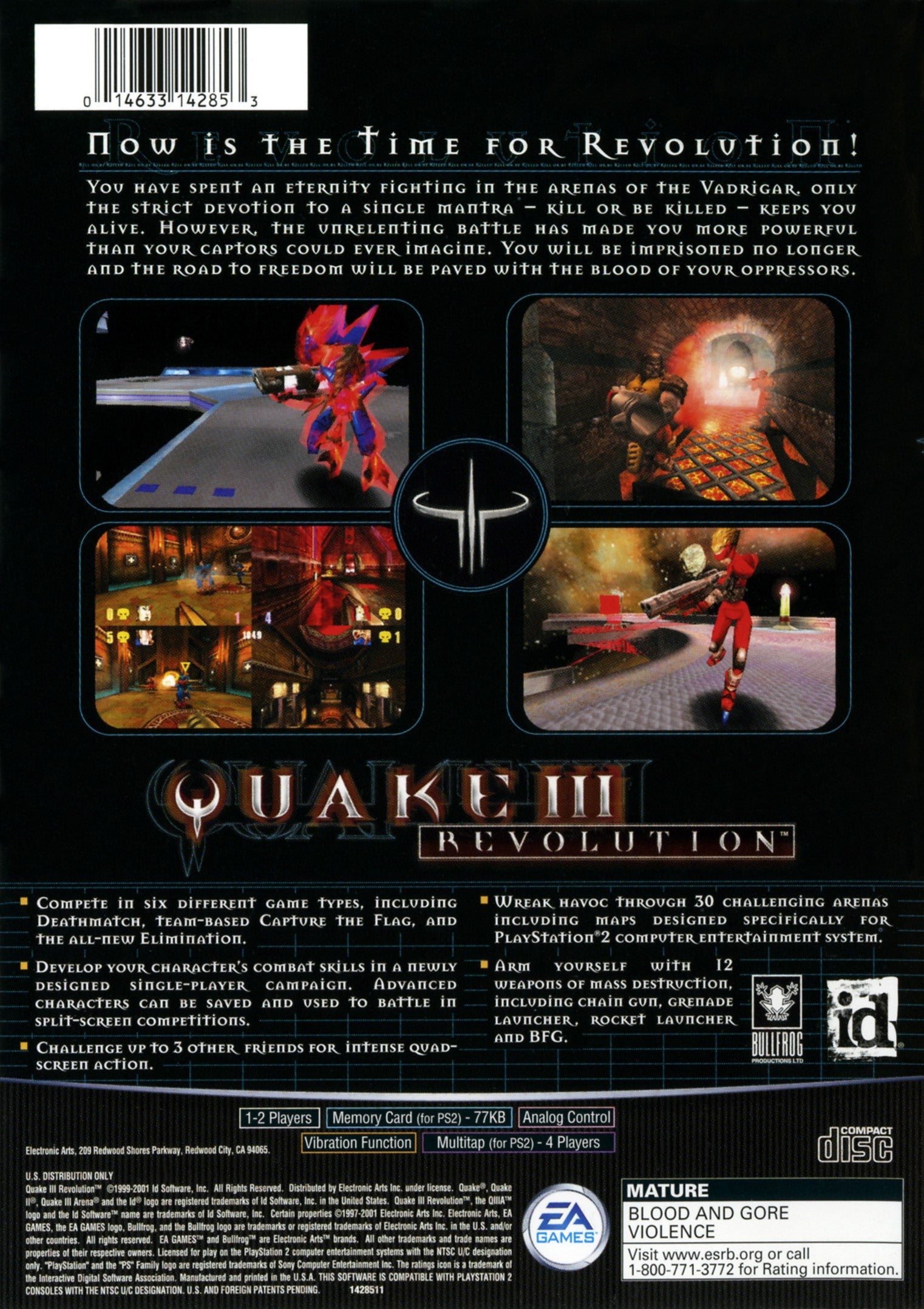 Quake III Revolution PS2 - Video Game - Used - CaveGamers - Image 2