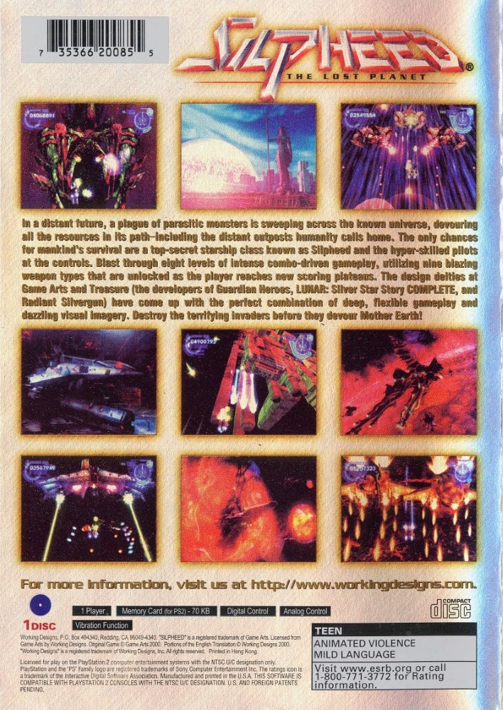 Silpheed Lost Planet PS2 - Video Game - Used - CaveGamers - Image 2