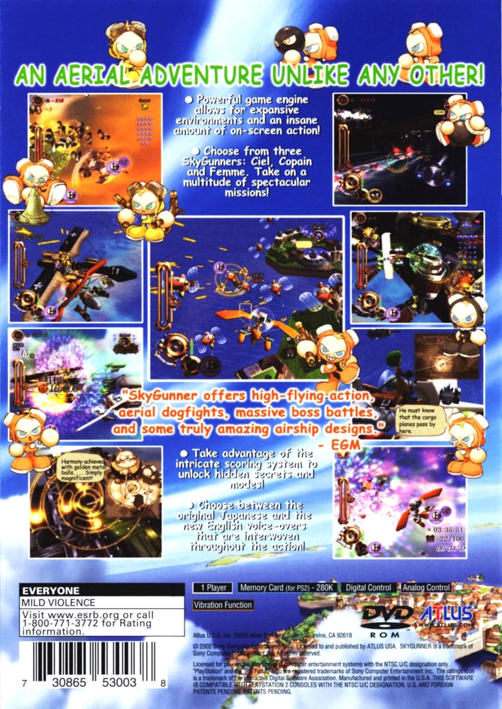 Sky Gunner PS2 - Video Game - Used - CaveGamers - Image 2