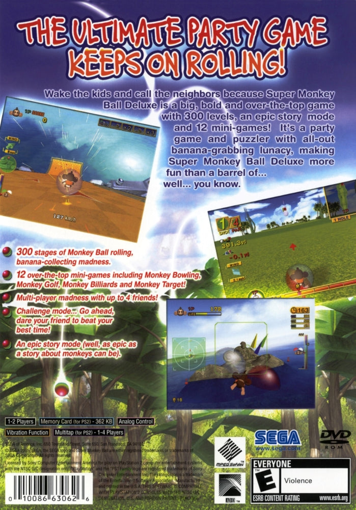 Super Monkey Ball Deluxe PS2 - Video Game - Used - CaveGamers - Image 2