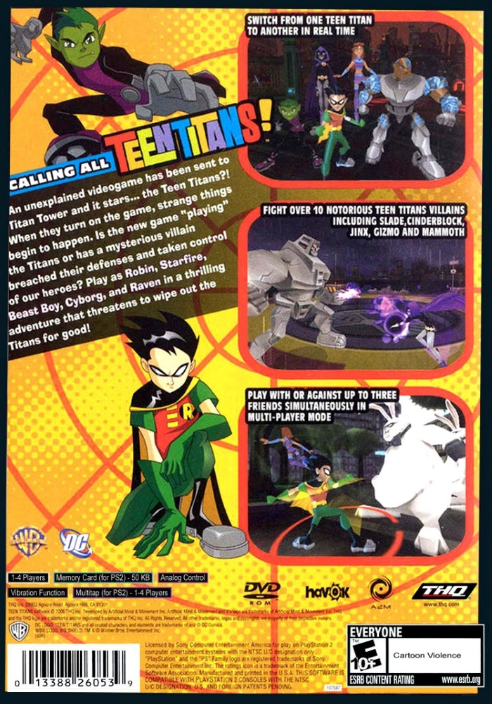 Teen Titans PS2 - Video Game - Used - CaveGamers - Image 2