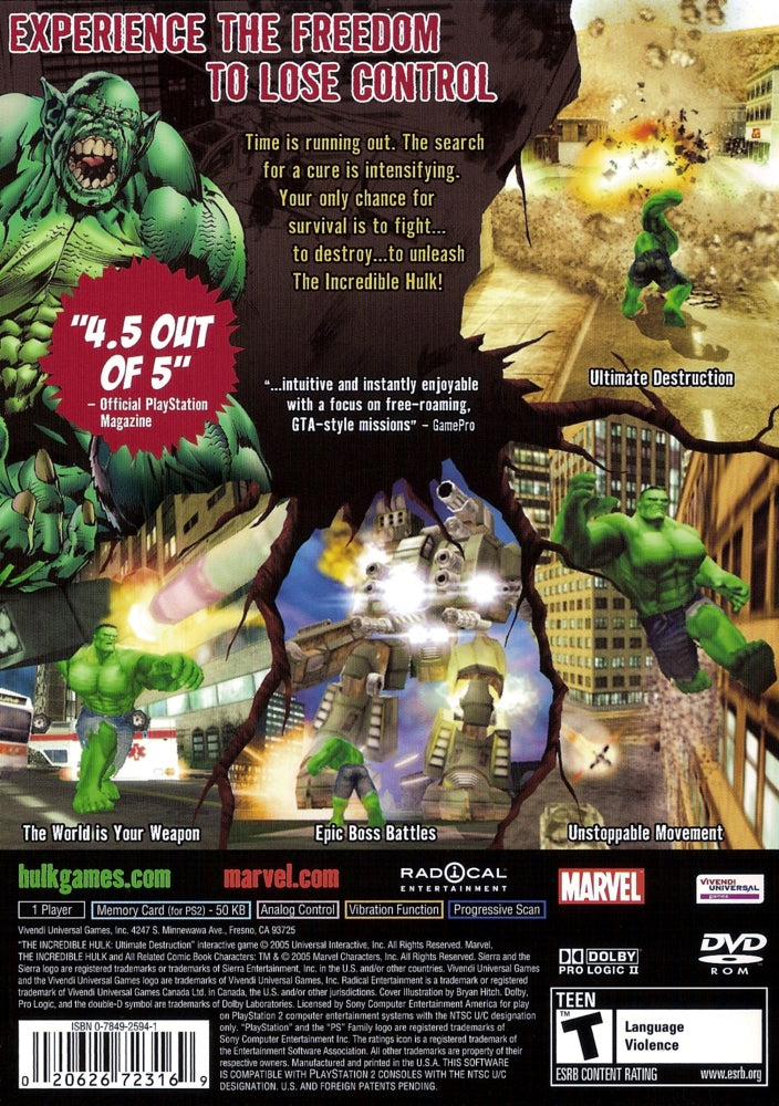 The Incredible Hulk Ultimate Destruction