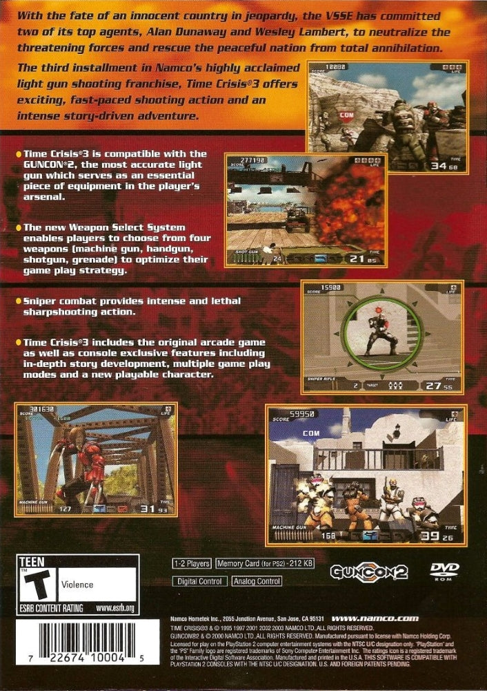 Time Crisis 3 PS2 - Video Game - Used - CaveGamers - Image 2