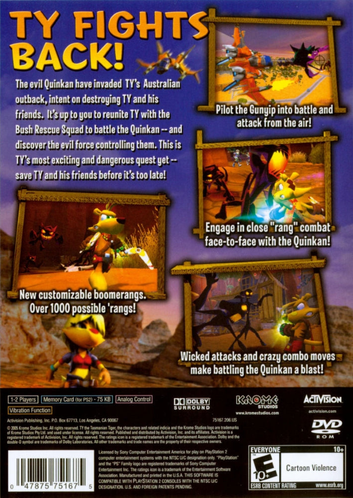 Ty the Tasmanian Tiger 3 PS2 - Video Game - Used - CaveGamers - Image 2