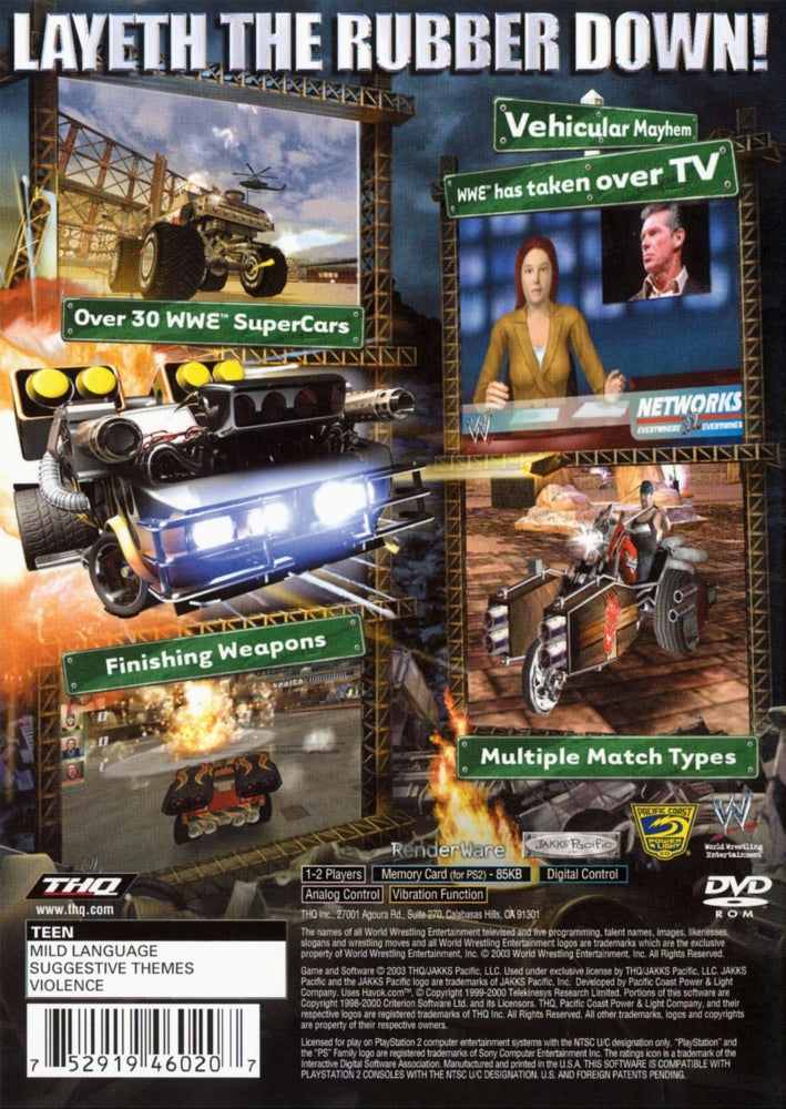 WWE Crush Hour PS2 - Video Game - Used - CaveGamers - Image 2