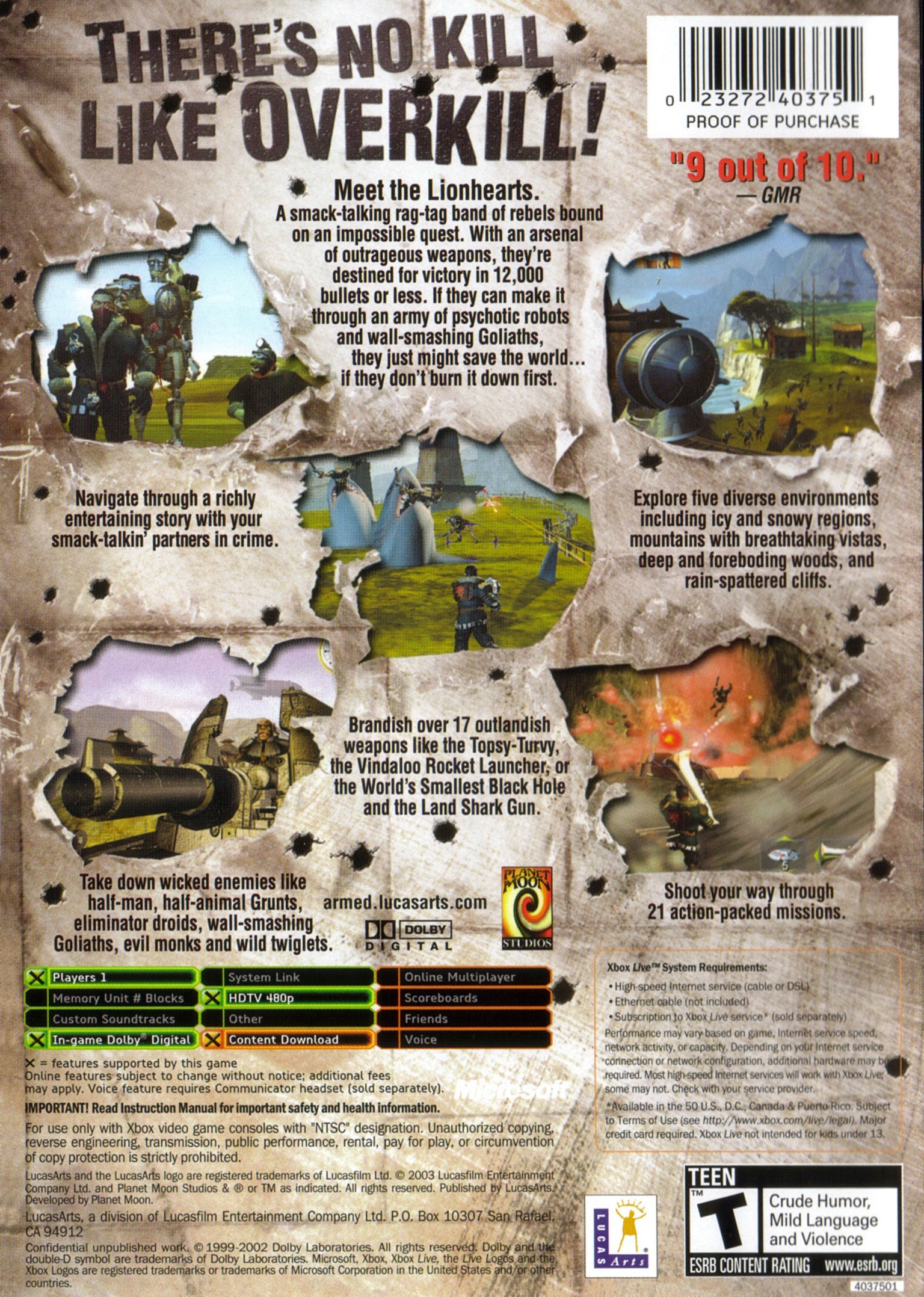 Armed and Dangerous Xbox - Video Game - Used - CaveGamers - Image 2