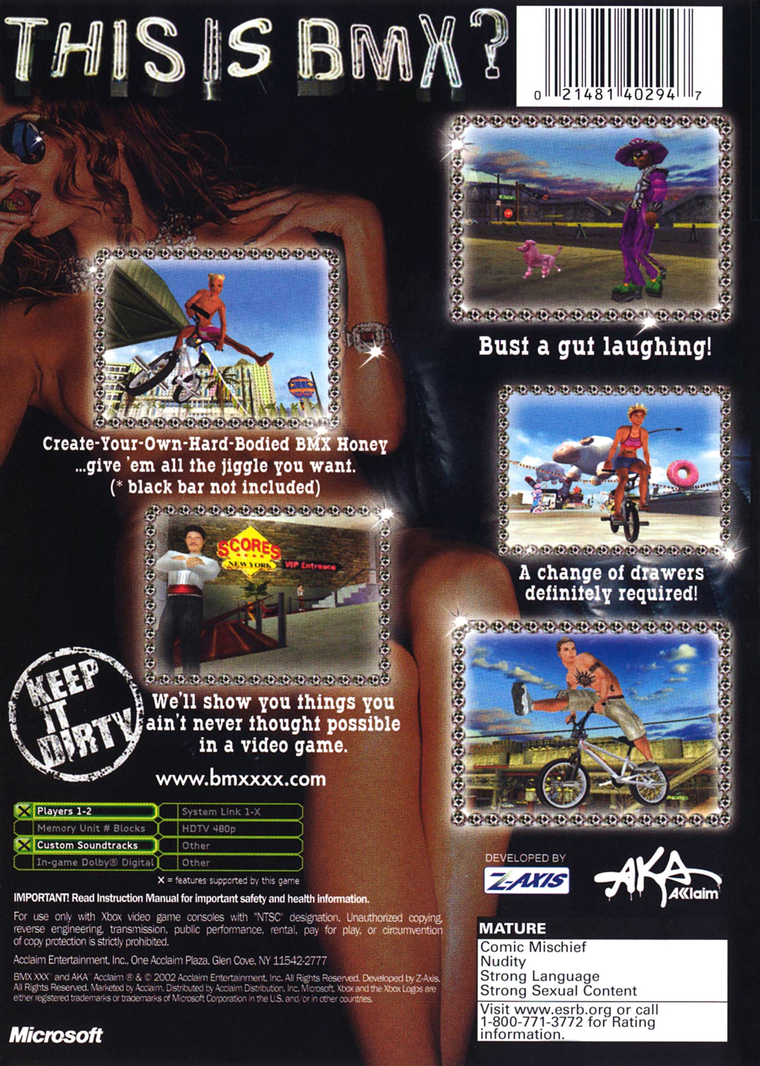BMX XXX Xbox - Video Game - Used - CaveGamers - Image 2