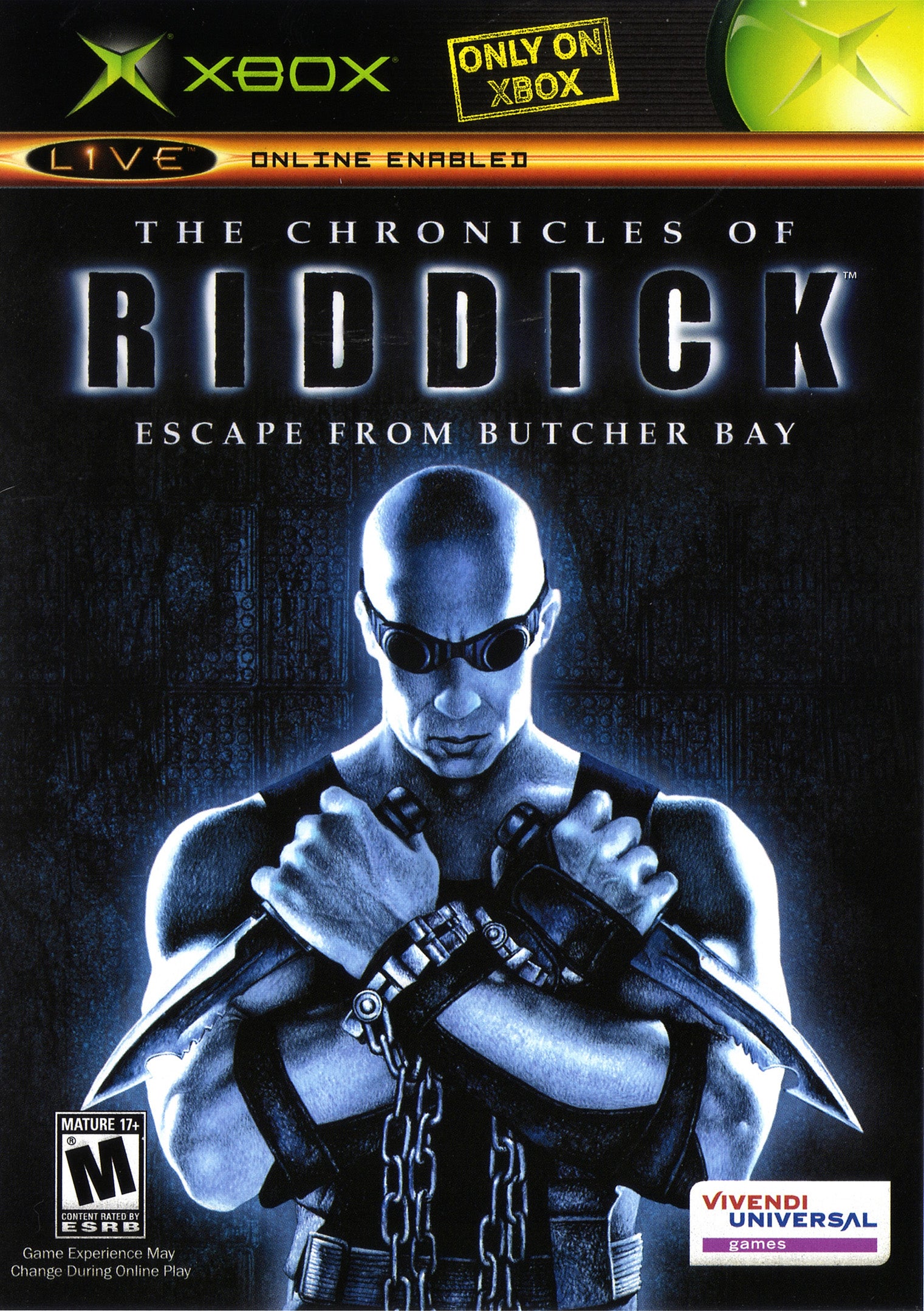 Chronicles of Riddick: Escape from Butcher Bay Xbox - Video Game - Used - CaveGamers