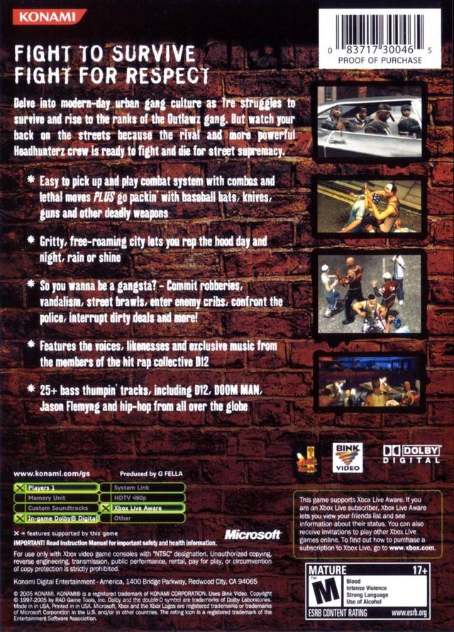 Crime Life Gang Wars Xbox - Video Game - Used - CaveGamers - Image 2