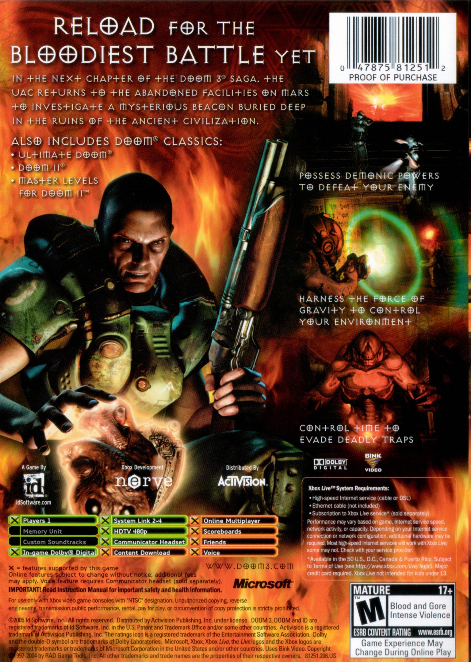 Doom 3: Resurrection of Evil Xbox - Video Game - Used - CaveGamers - Image 2