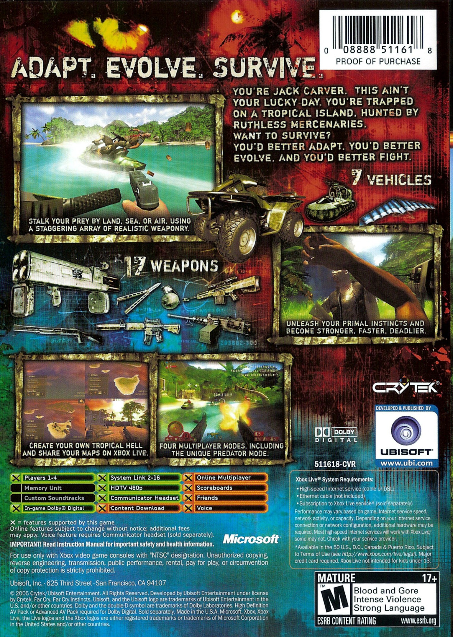 Far Cry Instincts Xbox - Video Game - Used - CaveGamers - Image 2