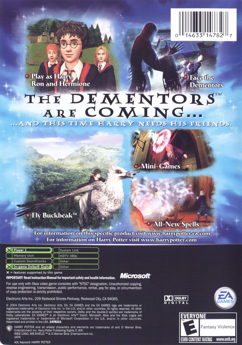 Harry Potter and the Prisoner of Azkaban Xbox - Video Game - Used - CaveGamers - Image 2
