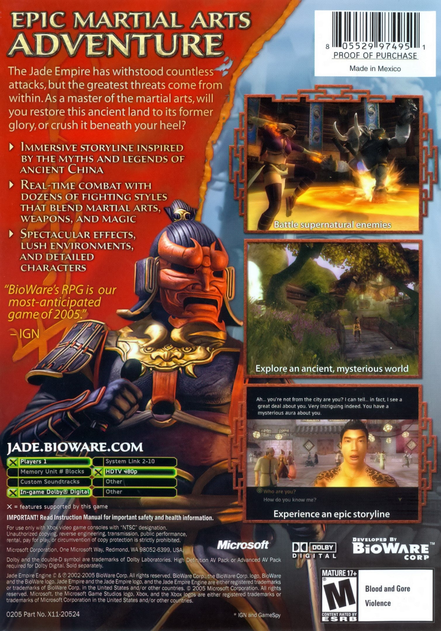 Jade Empire Xbox - Video Game - Used - CaveGamers - Image 2