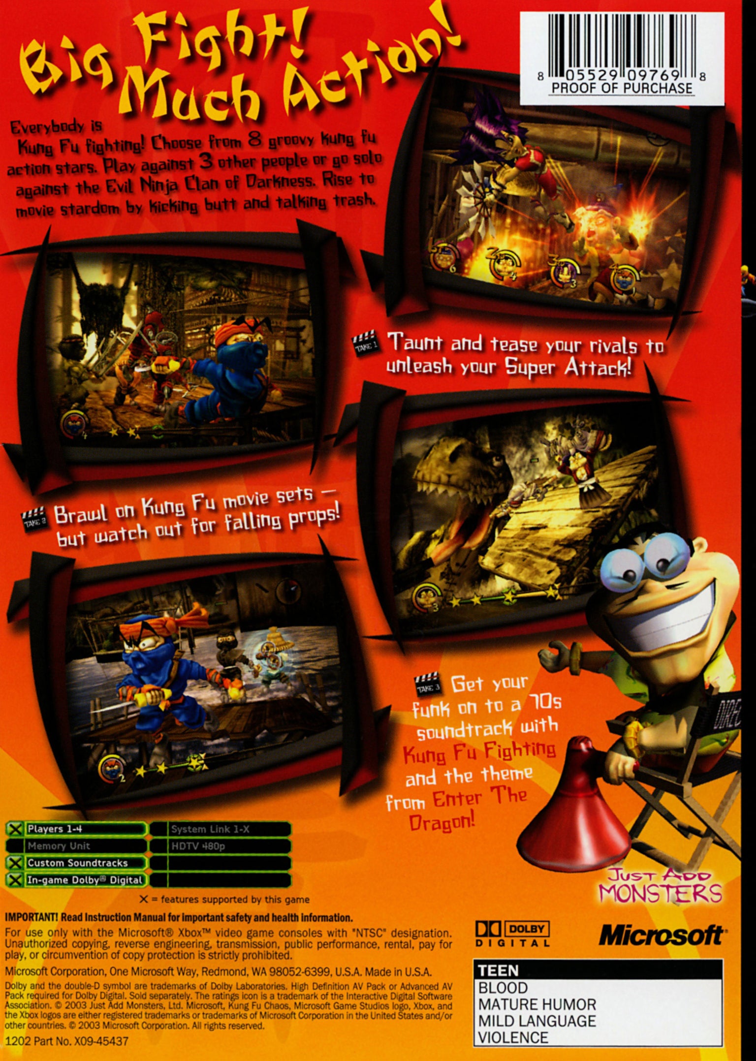 Kung Fu Chaos Xbox - Video Game - Used - CaveGamers - Image 2