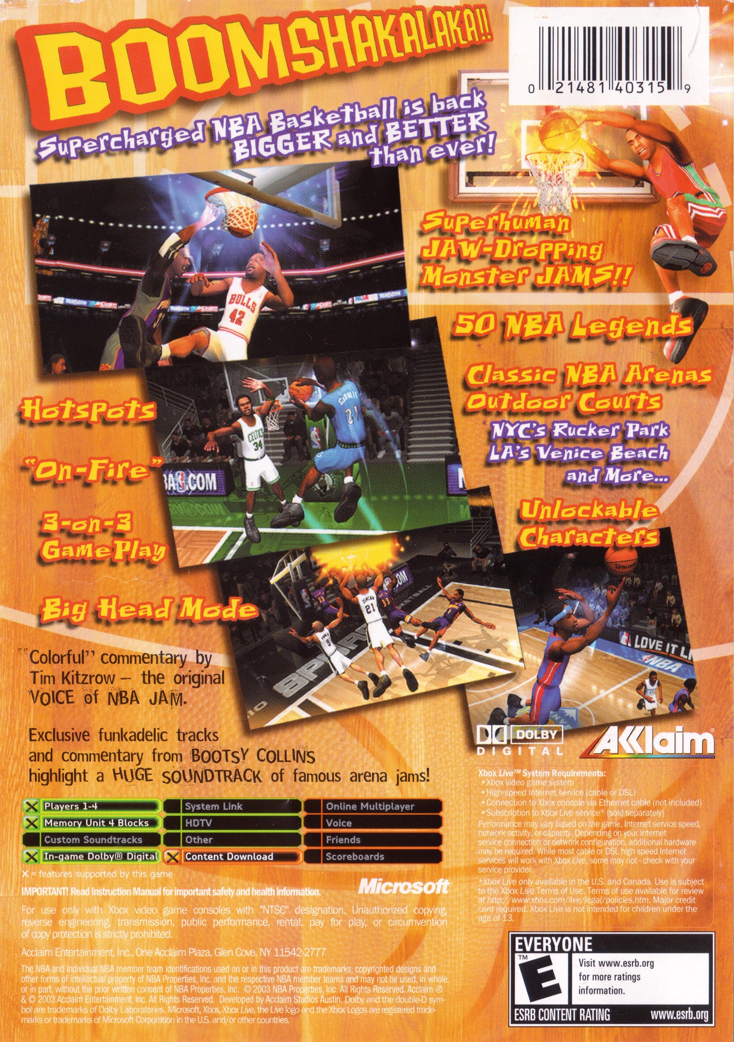 NBA Jam Xbox - Video Game - Used - CaveGamers - Image 2
