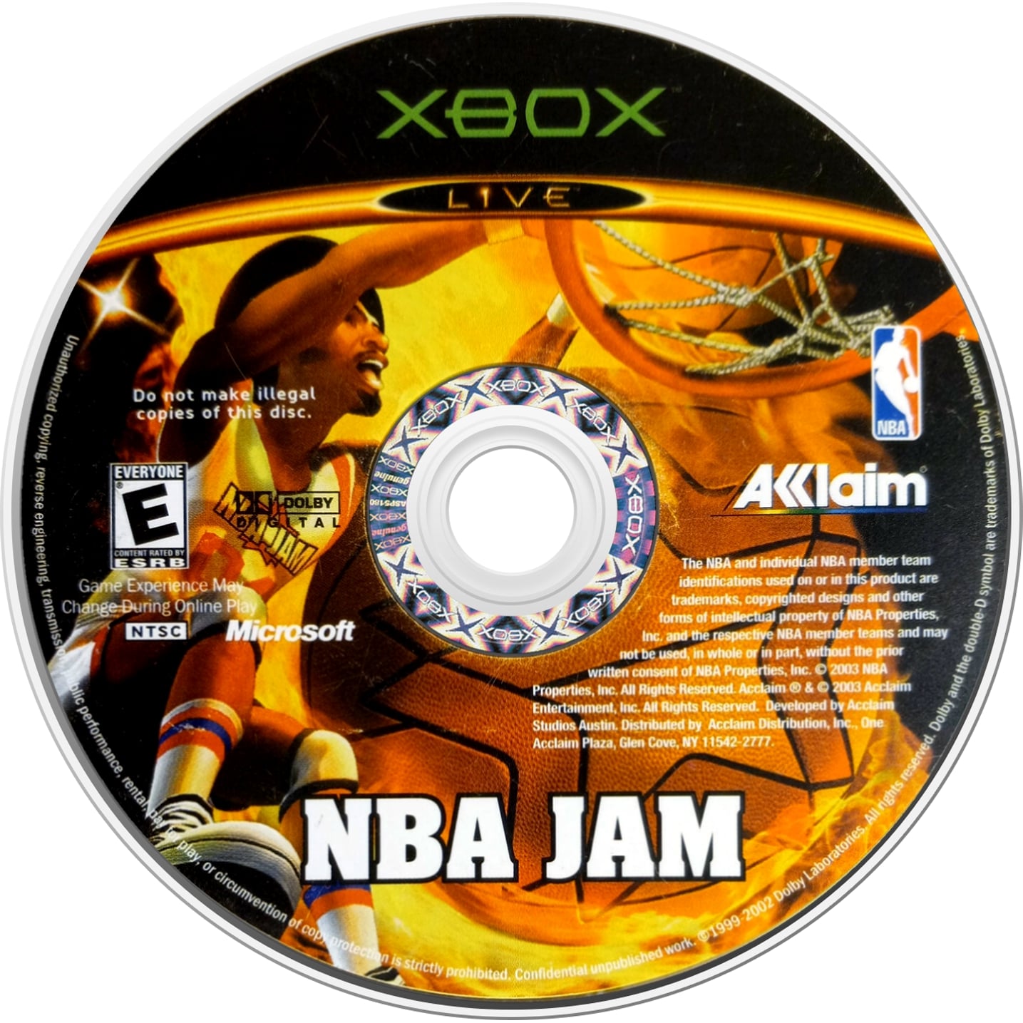 NBA Jam Xbox - Video Game - Used - CaveGamers - Image 3