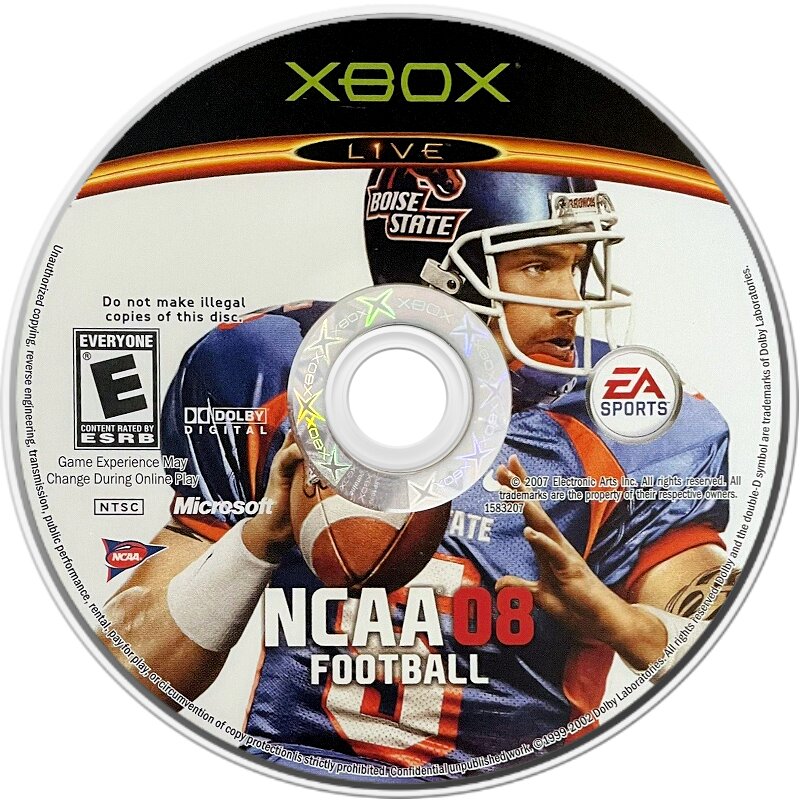 NCAA Football 08 Xbox - Video Game - Used - CaveGamers - Image 3