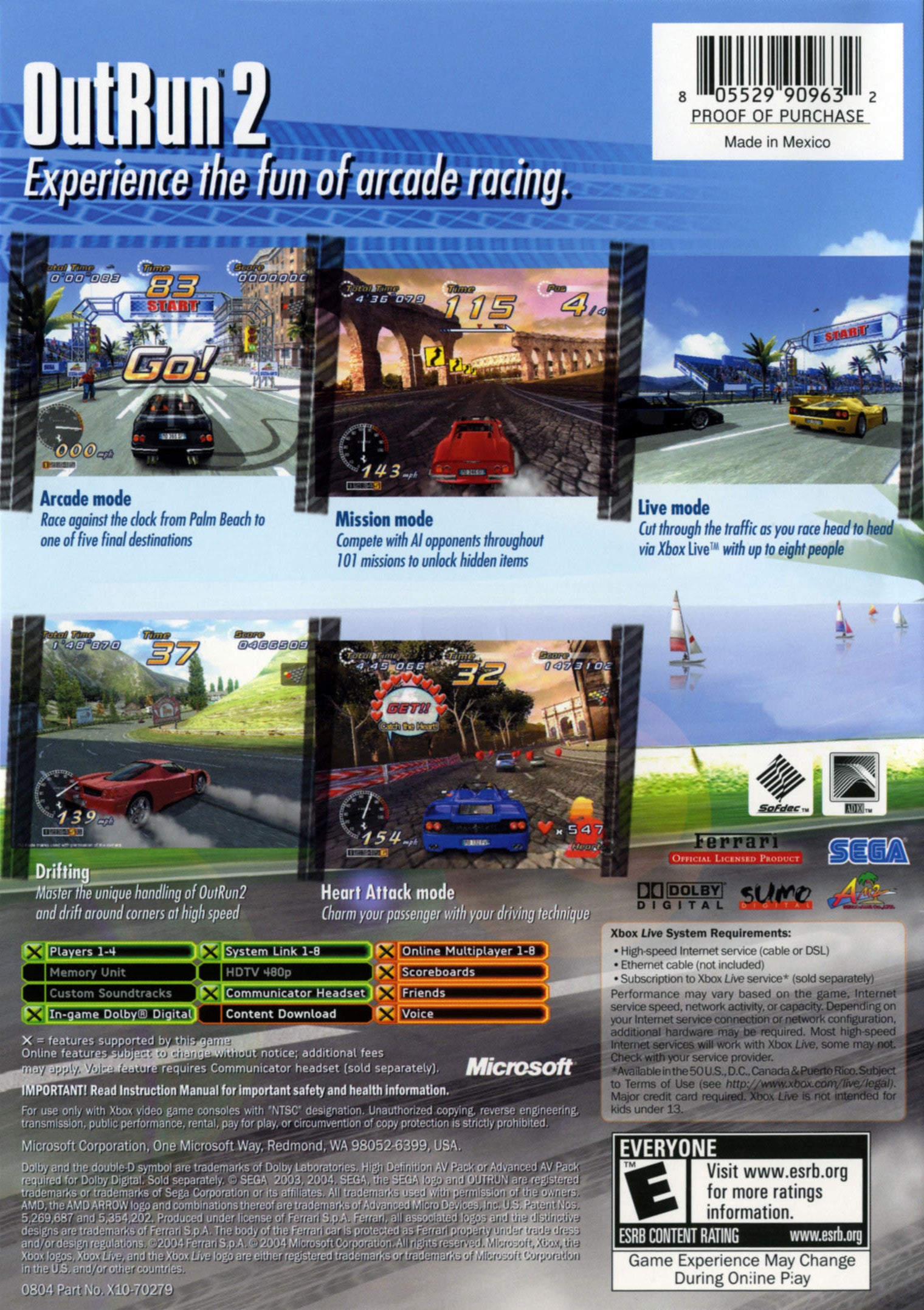 OutRun 2 Xbox - Video Game - Used - CaveGamers - Image 2