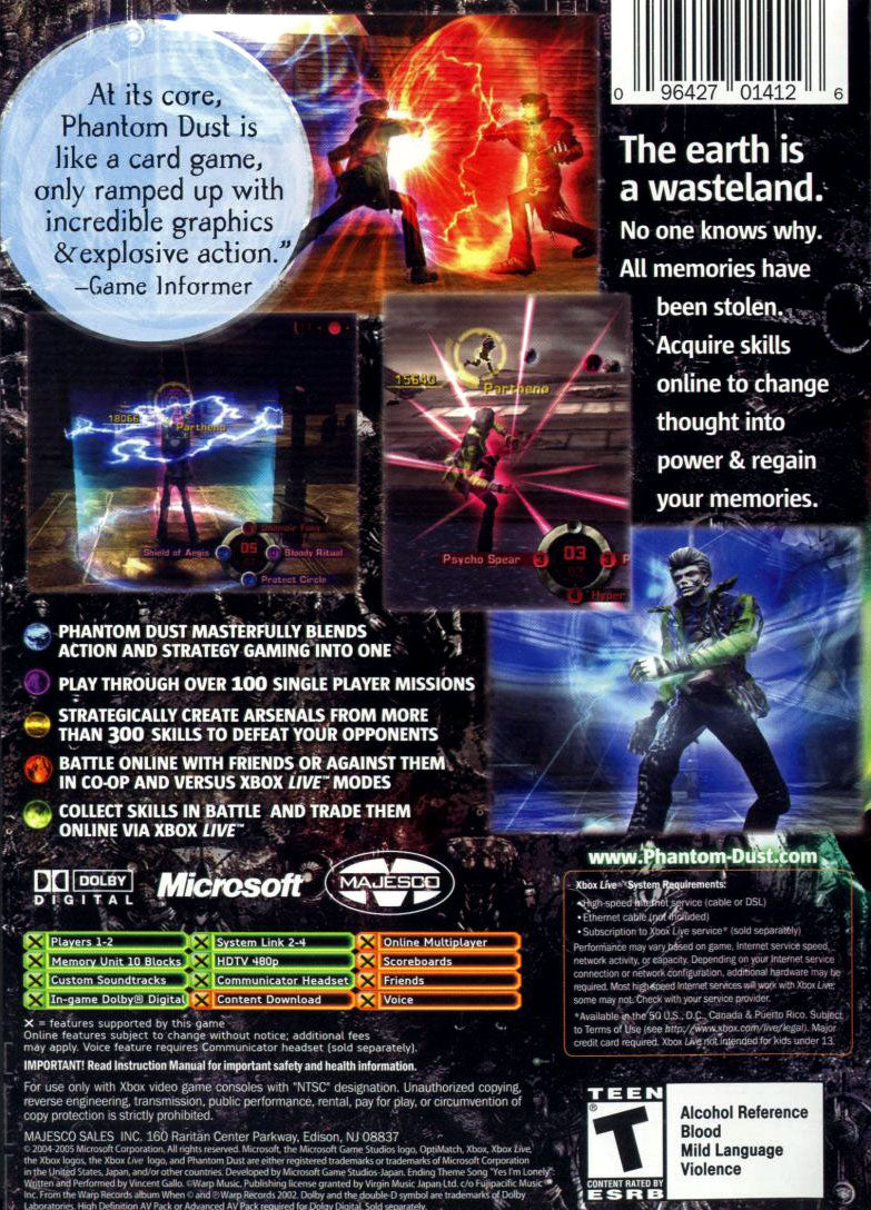 Phantom Dust Xbox - Video Game - Used - CaveGamers - Image 2