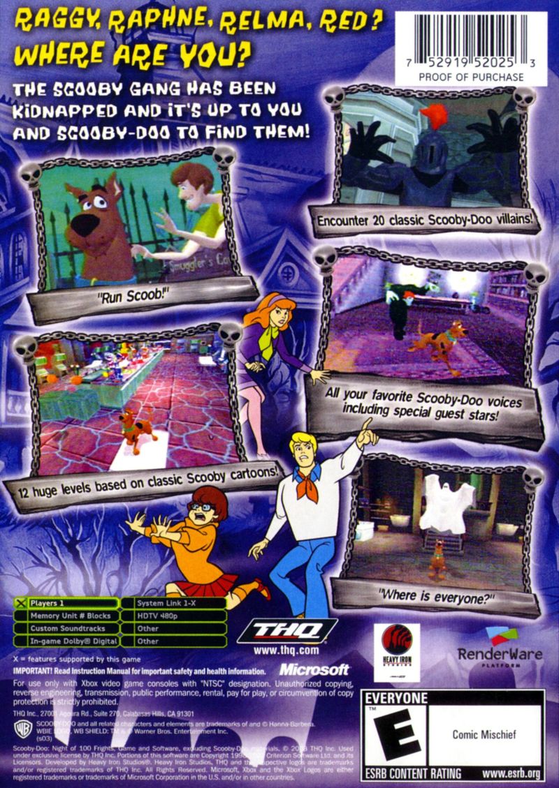 Scooby Doo Night of 100 Frights Xbox - Video Game - Used - CaveGamers - Image 2