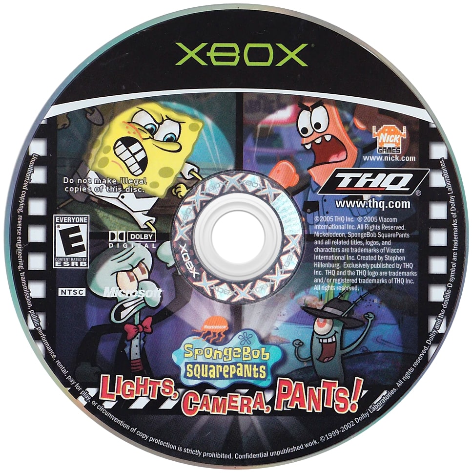 SpongeBob SquarePants Lights Camera Pants