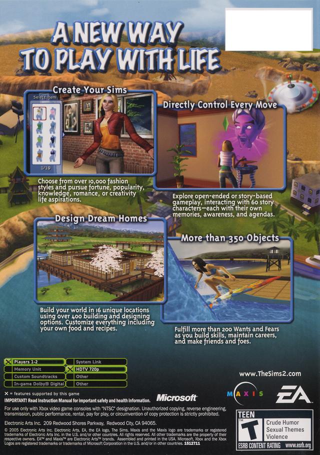 The Sims 2 Xbox - Video Game - Used - CaveGamers - Image 2