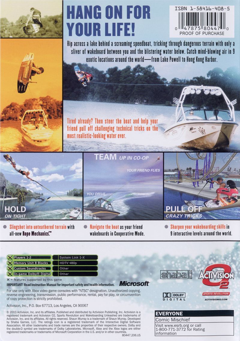 Wakeboarding Unleashed Xbox - Video Game - Used - CaveGamers - Image 2