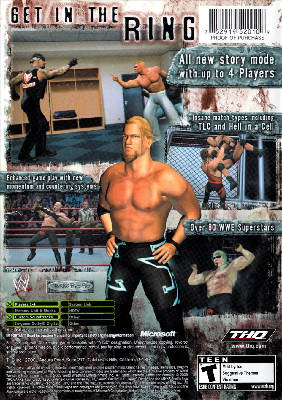 WWE Raw 2 Xbox - Video Game - Used - CaveGamers - Image 2