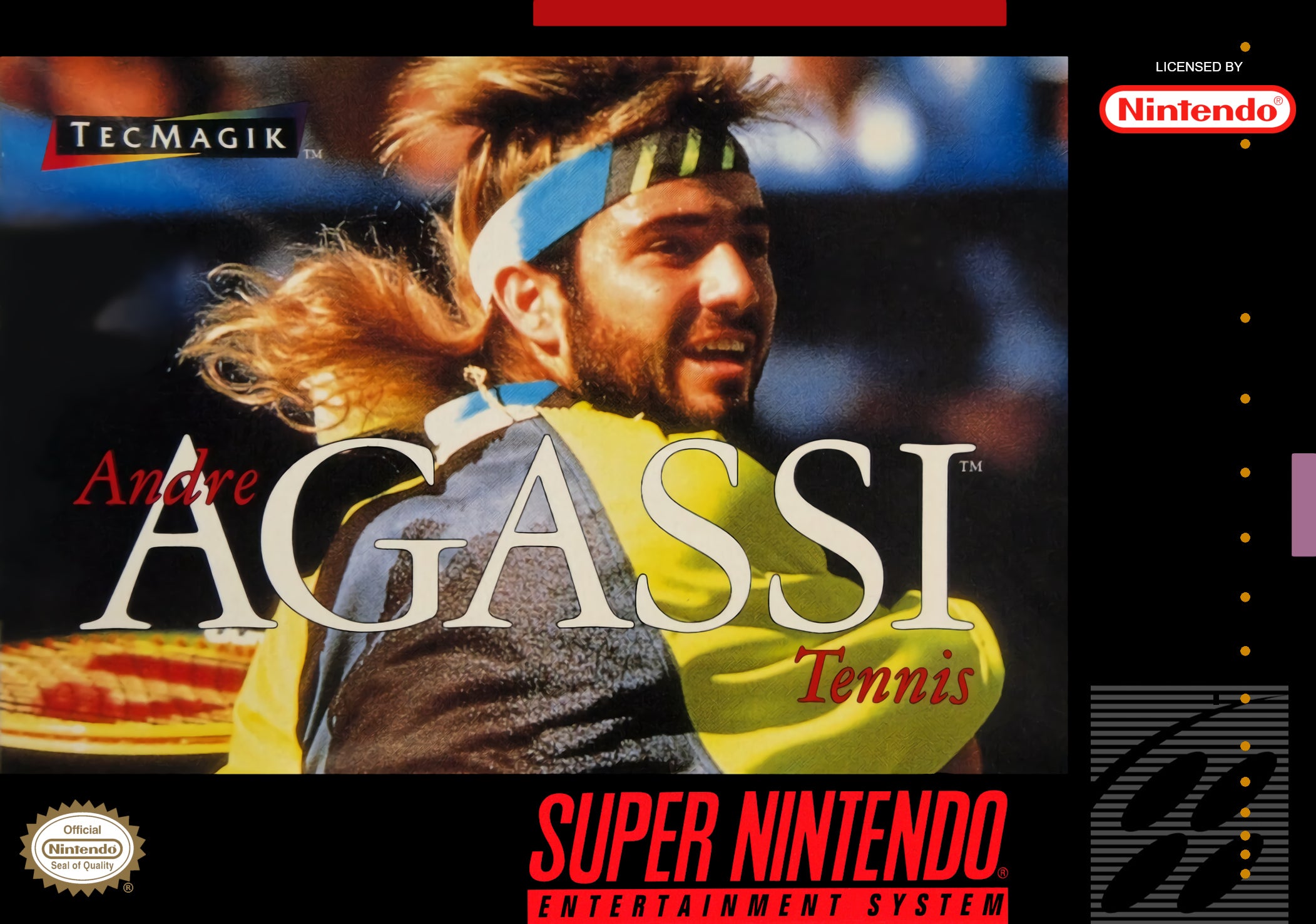 Andre Agassi Tennis SNES - Video Game - Used - CaveGamers