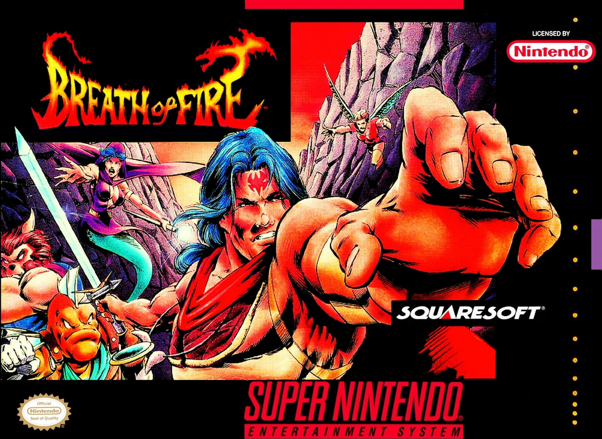 Breath of Fire SNES - Video Game - Used - CaveGamers
