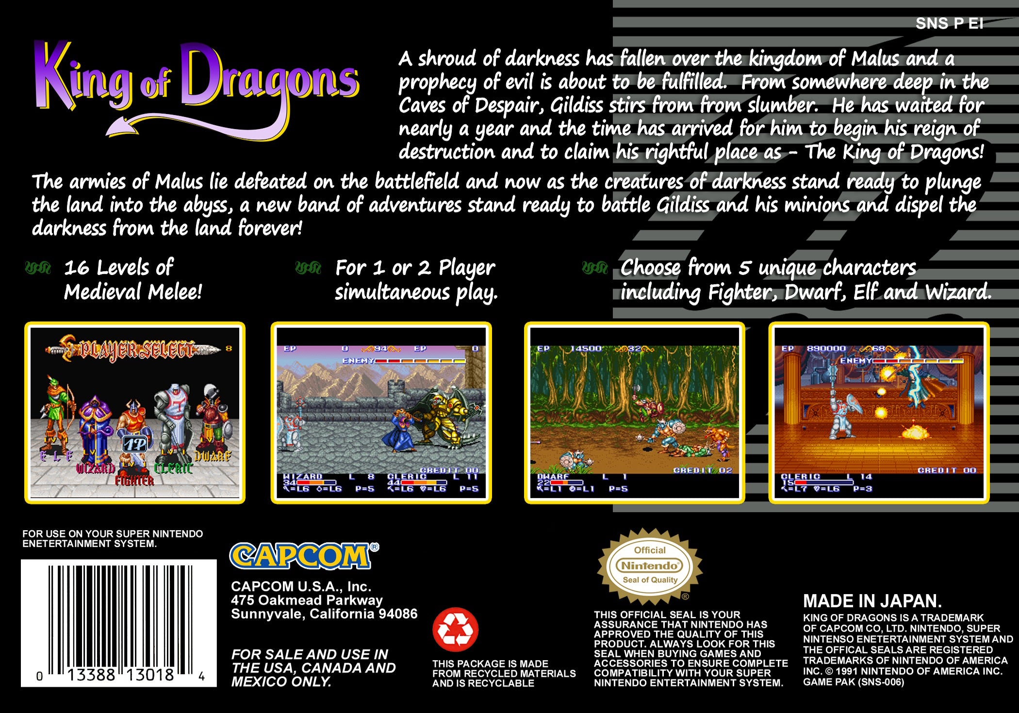King of Dragons SNES - Video Game - Used - CaveGamers - Image 2