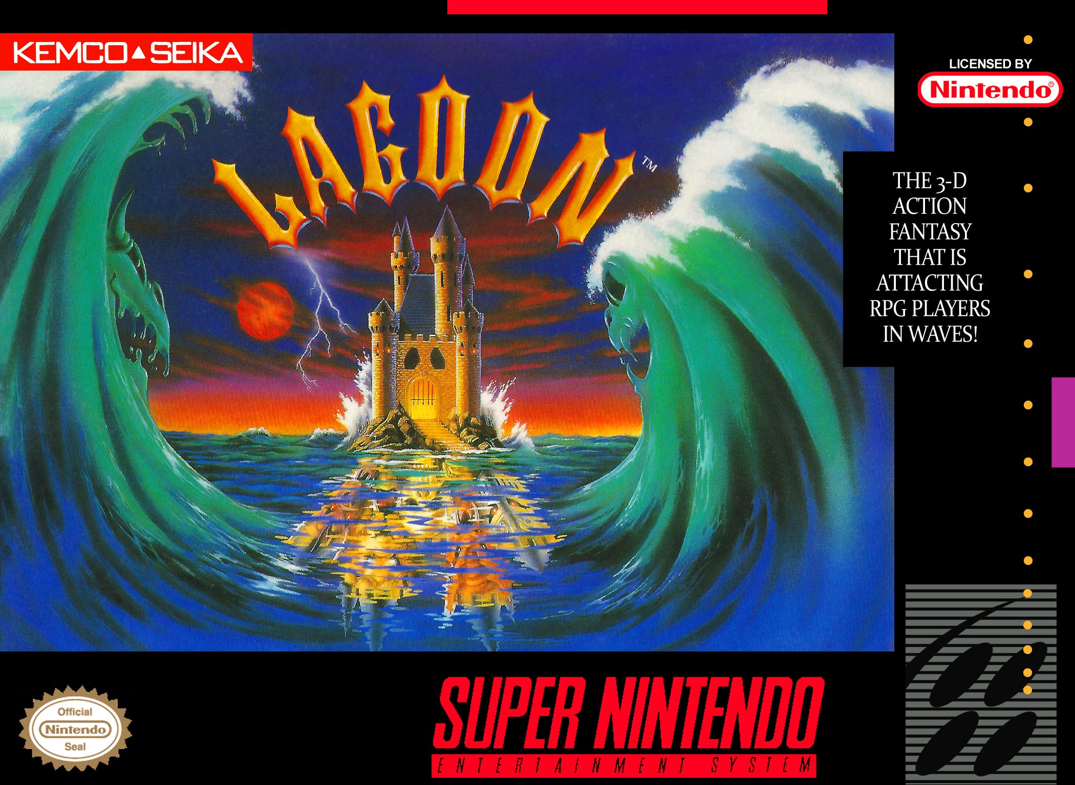 Lagoon SNES - Video Game - Used - CaveGamers