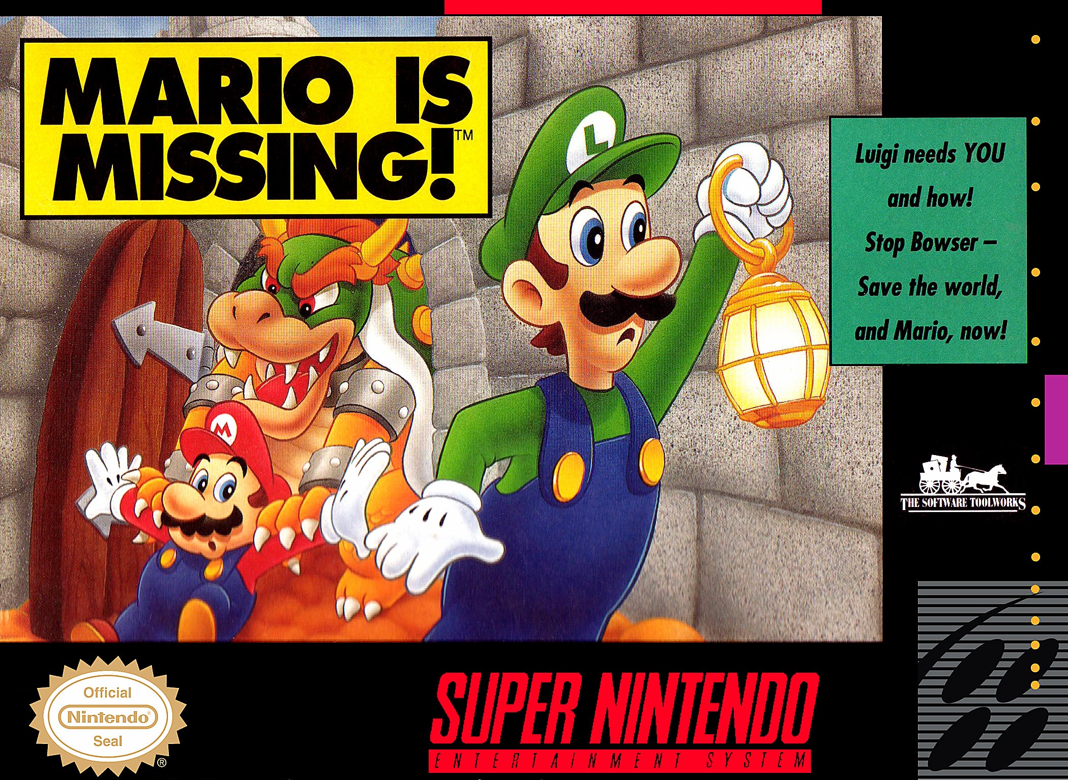 Mario Is Missing SNES - Video Game - Used - CaveGamers