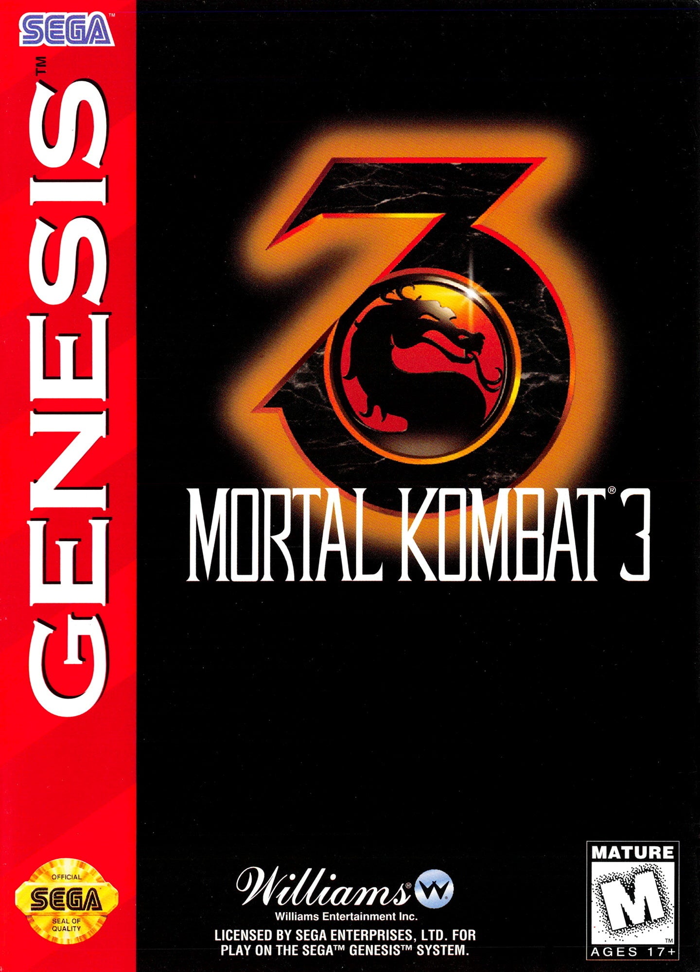 Mortal Kombat 3 Genesis - Video Game - Used - CaveGamers
