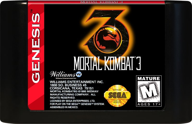Mortal Kombat 3 Genesis - Video Game - Used - CaveGamers - Image 3