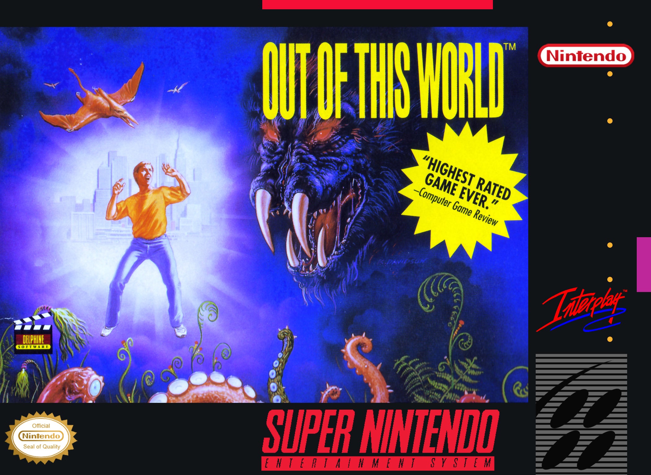 Out of This World SNES - Video Game - Used - CaveGamers
