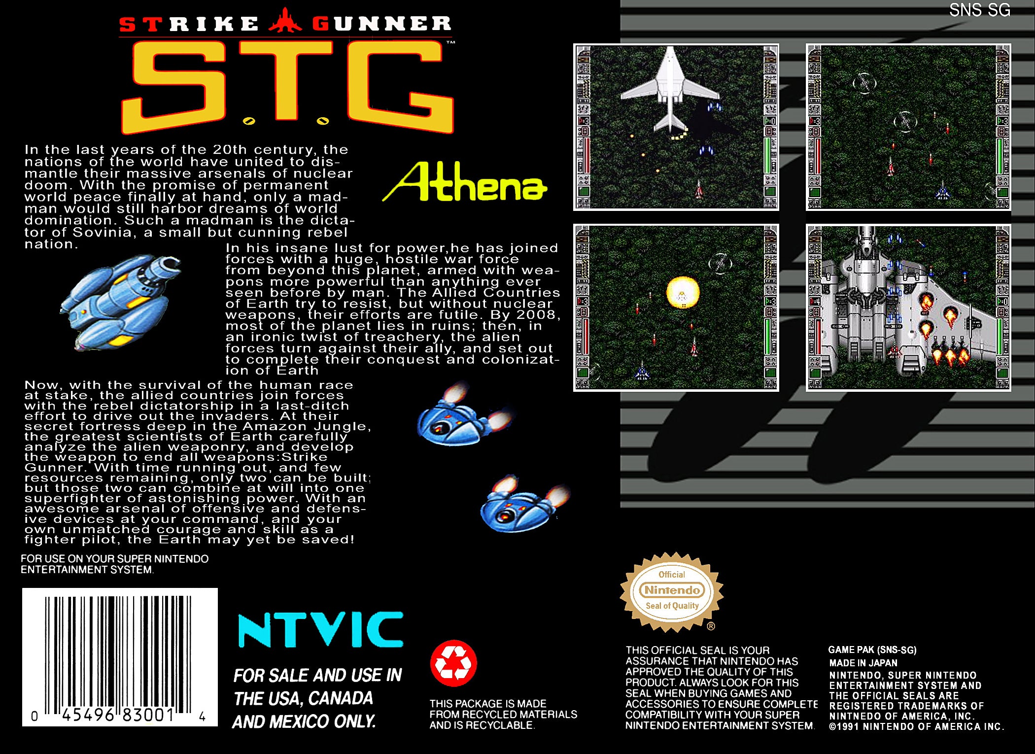 Strike Gunner STG SNES - Video Game - Used - CaveGamers - Image 2