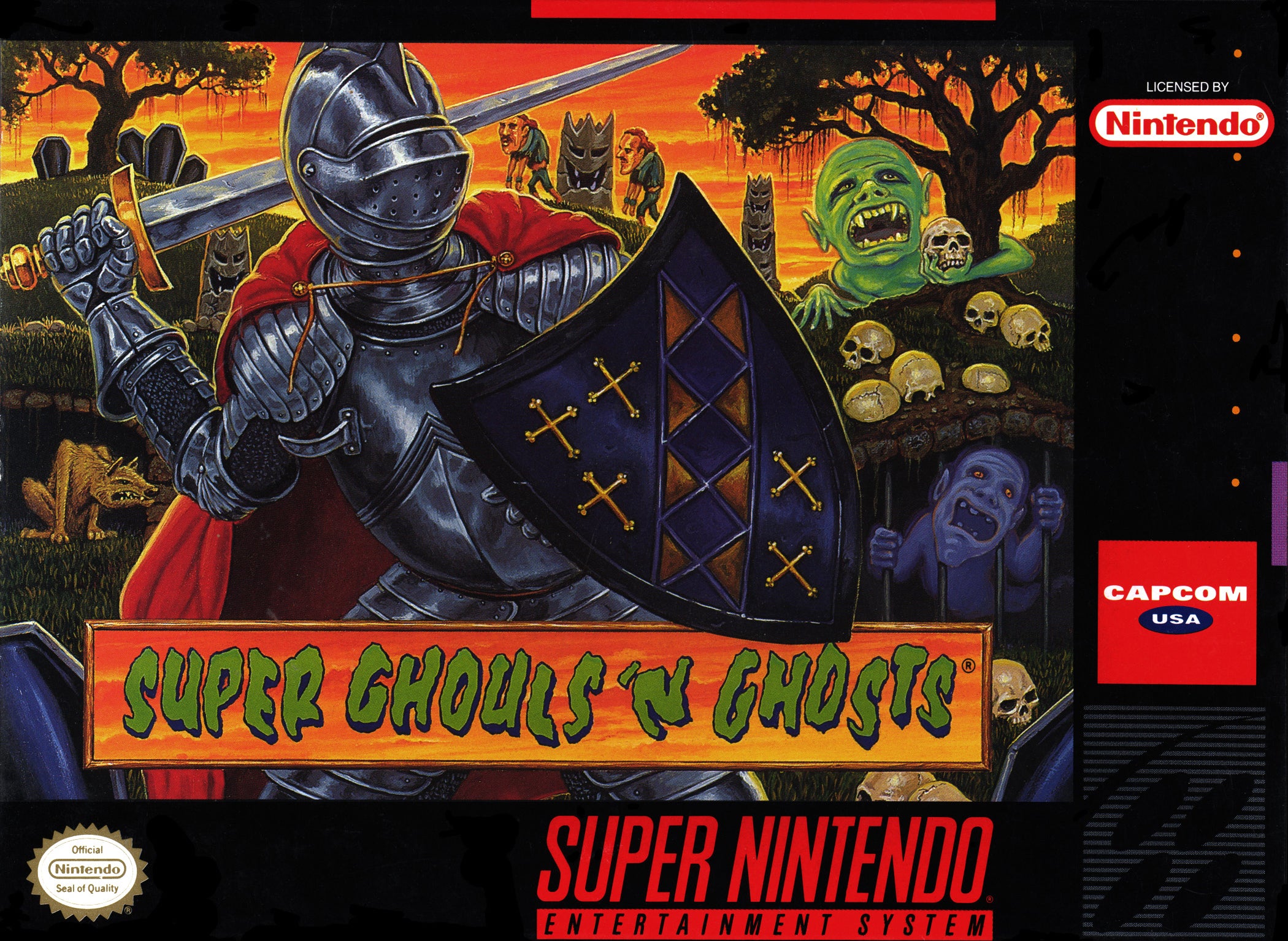 Super Ghouls 'N Ghosts SNES - Video Game - Used - CaveGamers