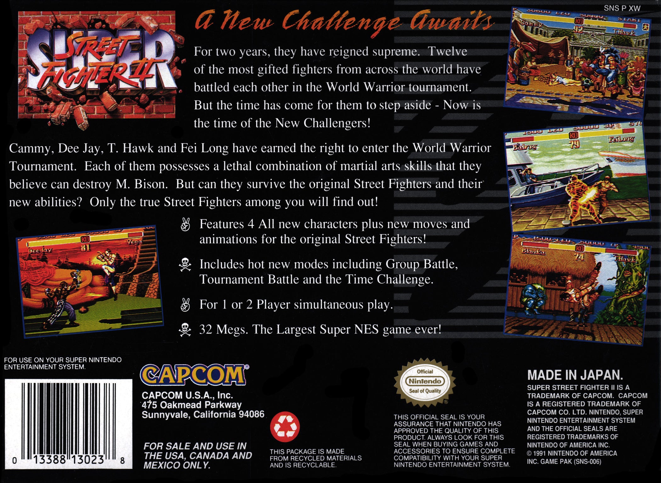 Super Street Fighter II SNES - Video Game - Used - CaveGamers - Image 2