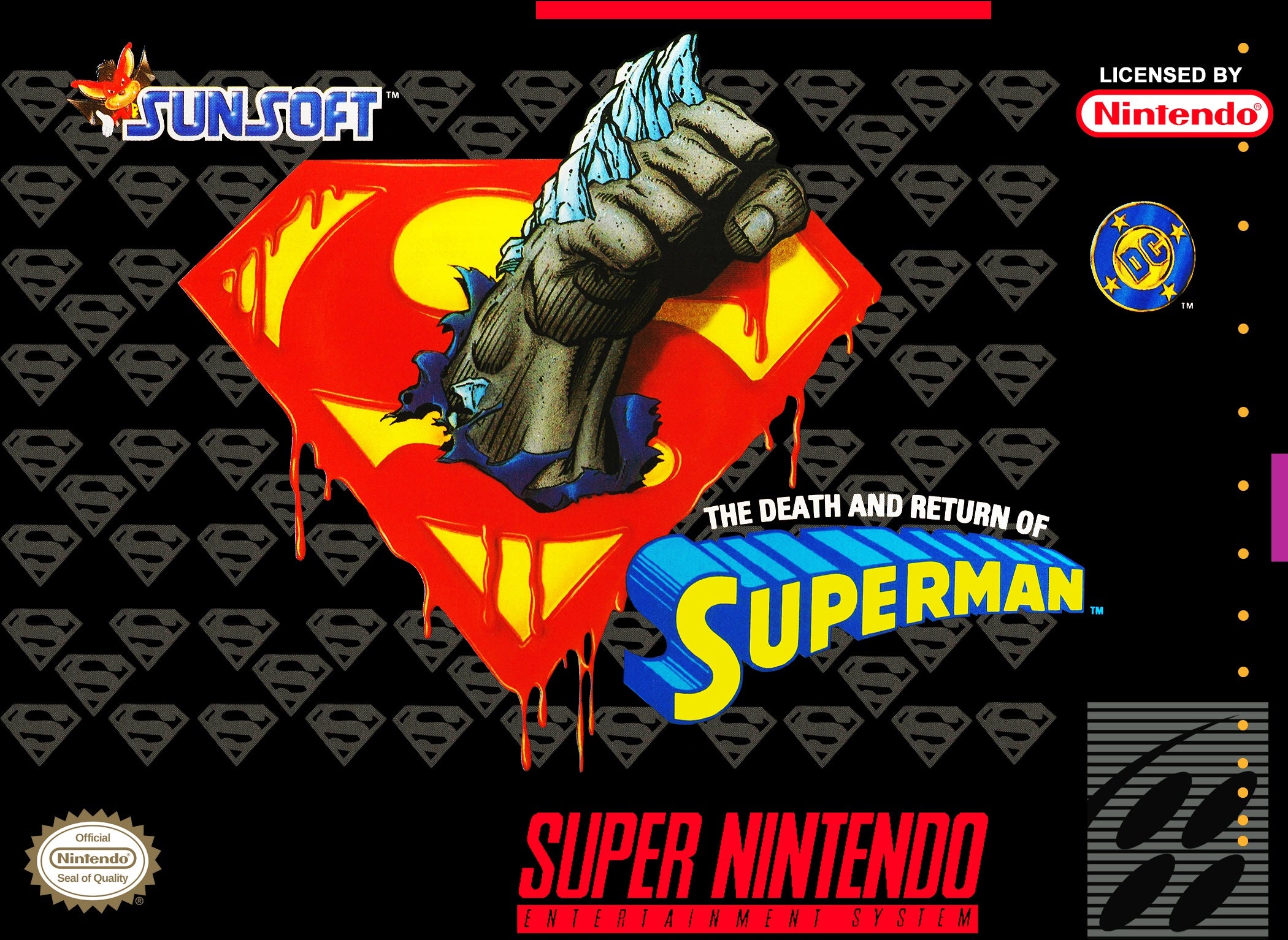 The Death and Return of Superman SNES - Video Game - Used - CaveGamers