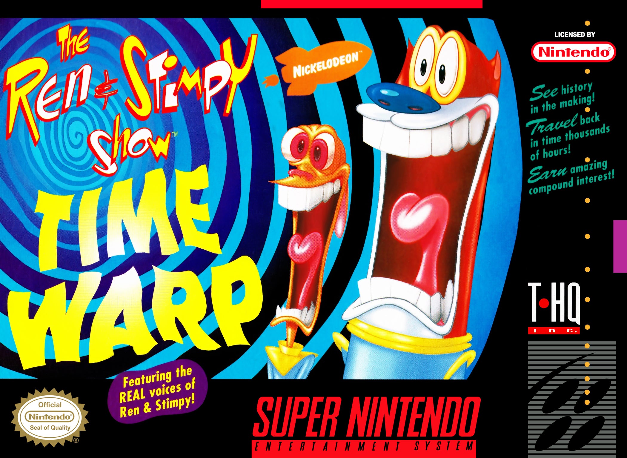 The Ren and Stimpy Show Time Warp SNES - Video Game - Used - CaveGamers