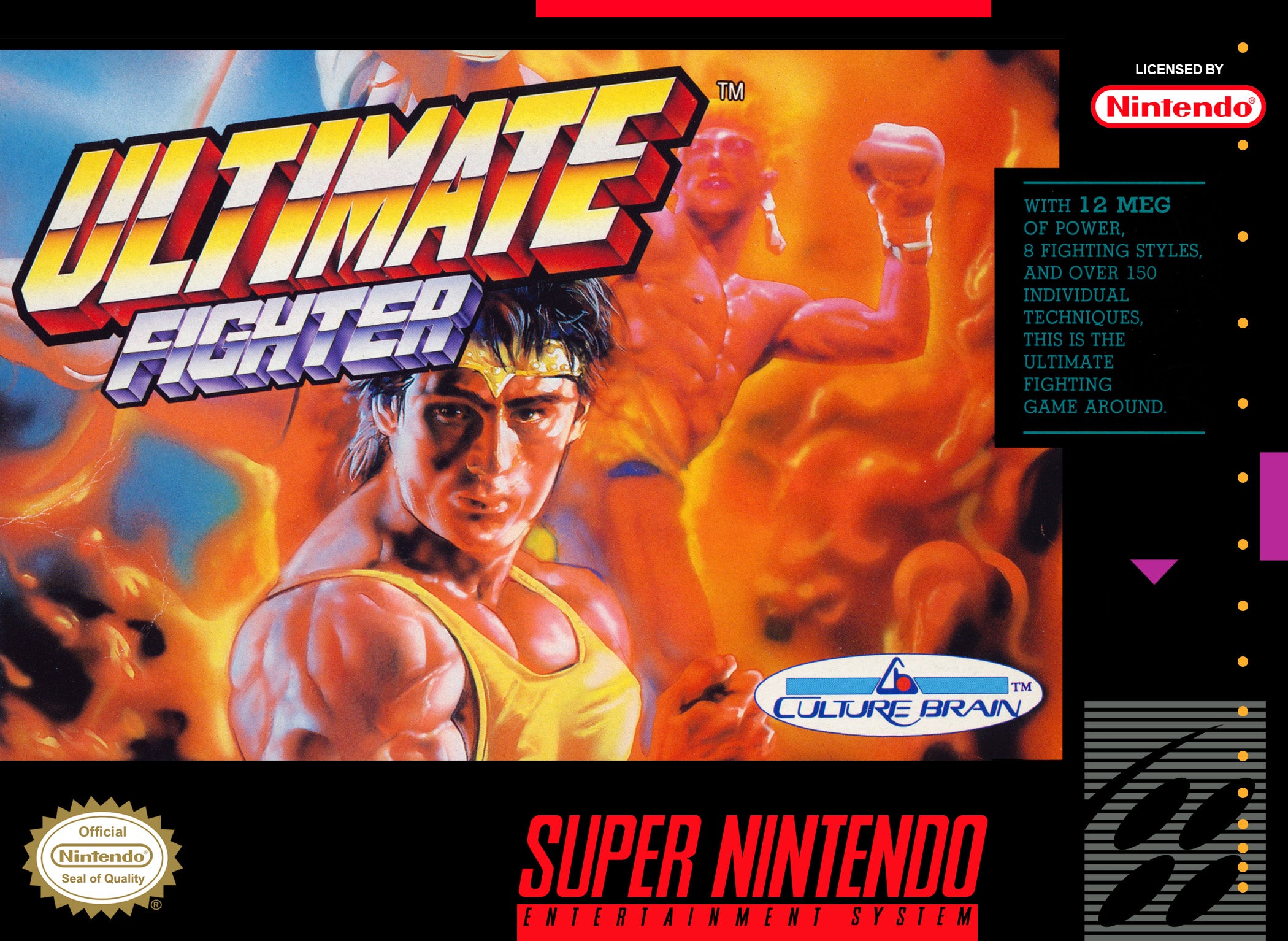 Ultimate Fighter SNES - Video Game - Used - CaveGamers