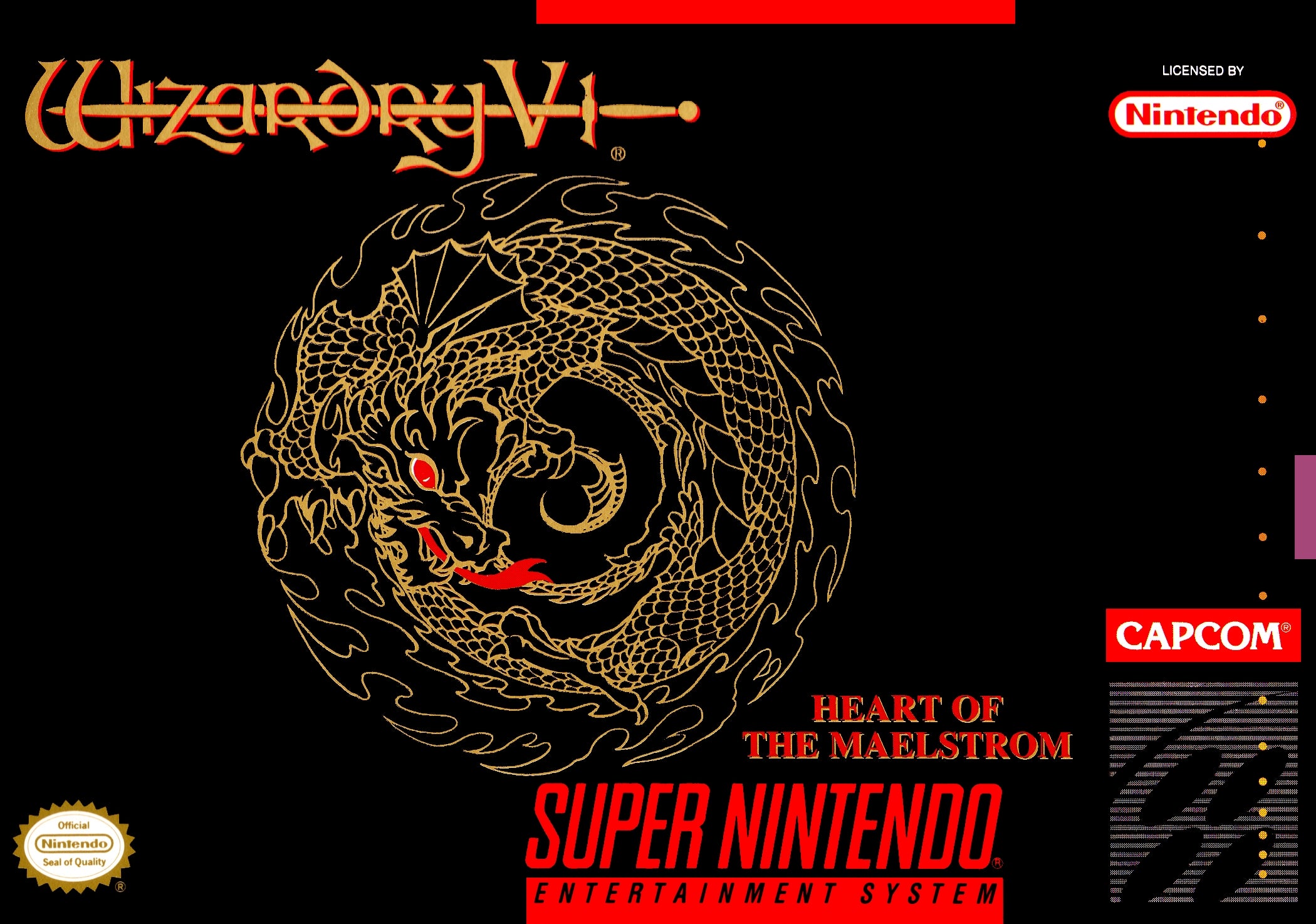 Wizardry V Heart of the Maelstrom SNES - Video Game - Used - CaveGamers