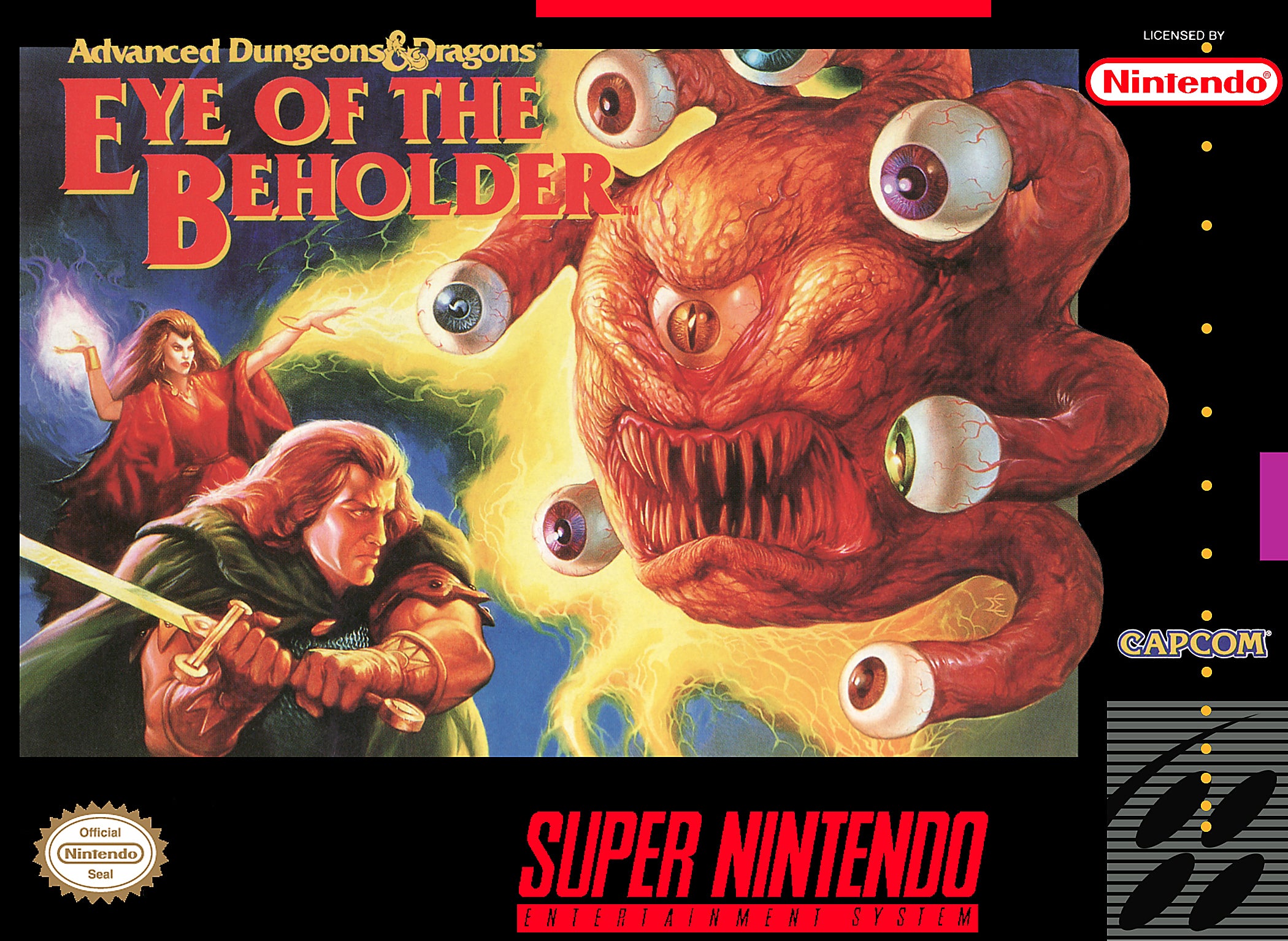 Advanced Dungeons & Dragons Eye of the Beholder SNES - Video Game - Used - CaveGamers