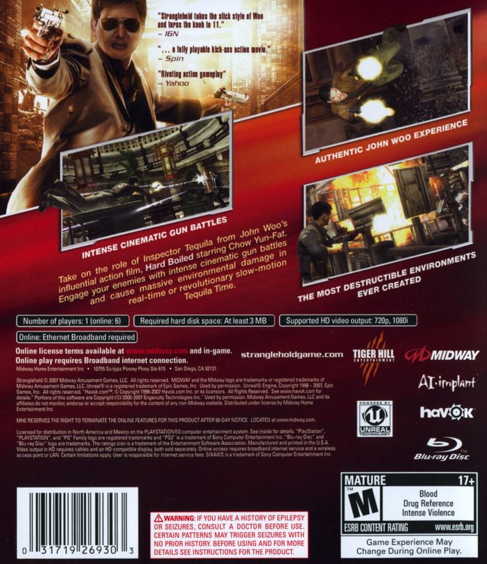 Stranglehold PS3 - Video Game - Used - CaveGamers - Image 2