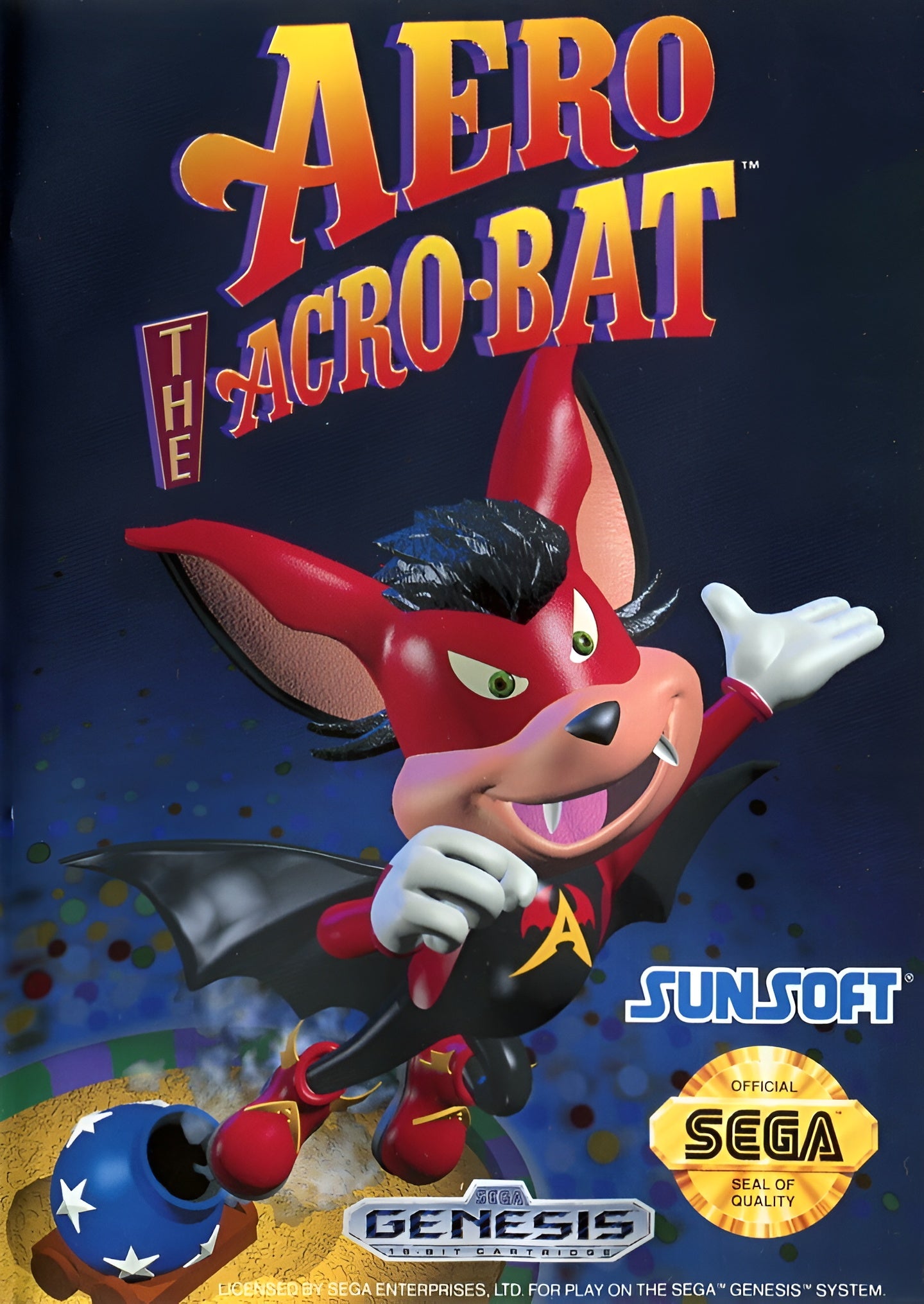 Aero the Acro-Bat Genesis - Video Game - Used - CaveGamers