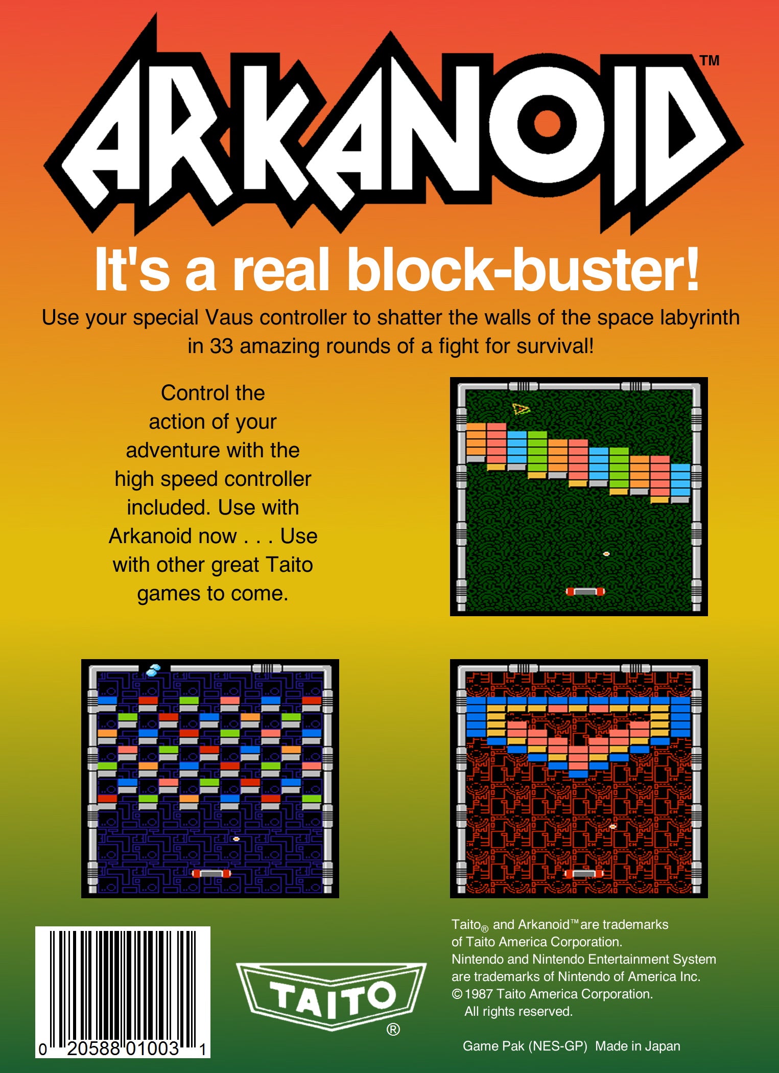 Arkanoid NES - Video Game - Used - CaveGamers - Image 2