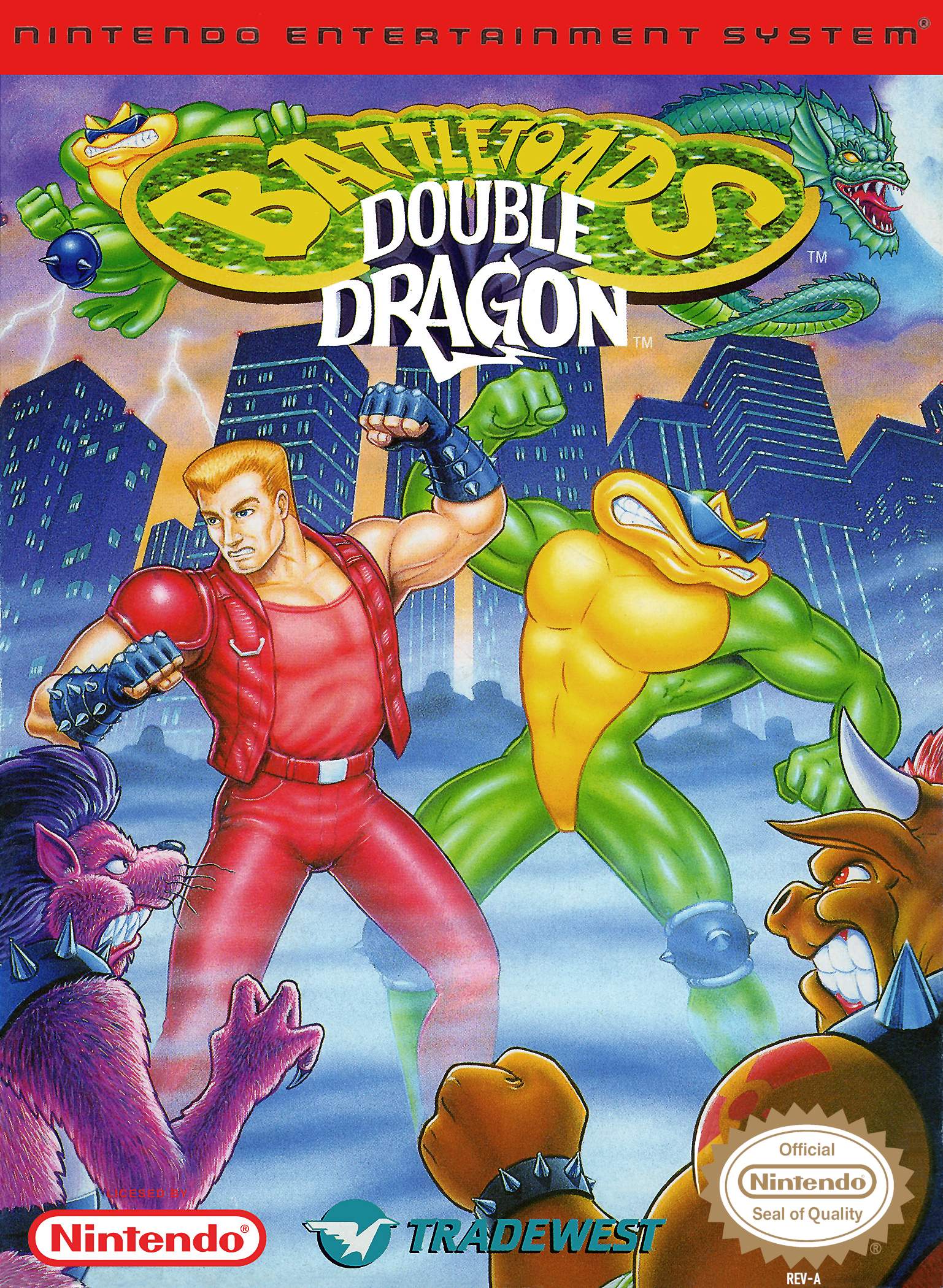 Battletoads and Double Dragon: The Ultimate Team NES - Video Game - Used - CaveGamers