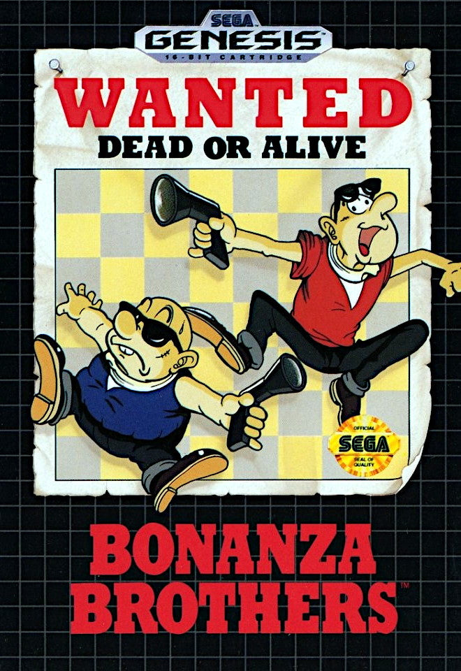 Bonanza Brothers Genesis - Video Game - Used - CaveGamers