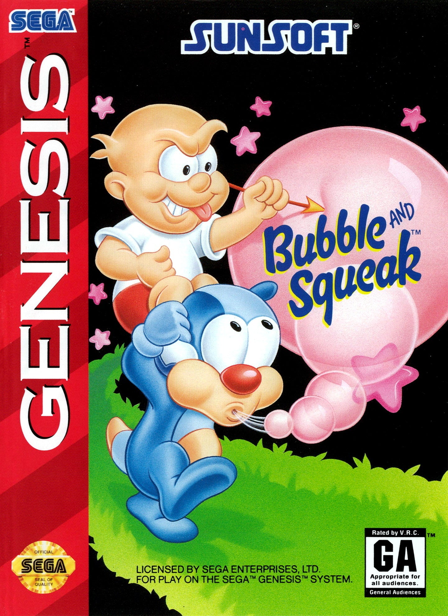 Bubble and Squeak Genesis - Video Game - Used - CaveGamers